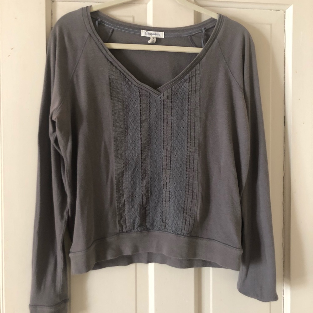 Lace Aeropostale Grey Pull Over